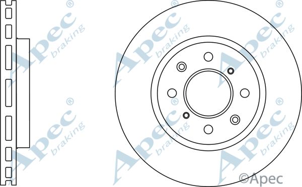 APEC BRAKING stabdžių diskas DSK2570